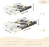 Bseiialft 52 28 Black Gold White Marble Crib Sheets for Boys Girls Soft and Breathable Cotton Baby Sheets for Standard