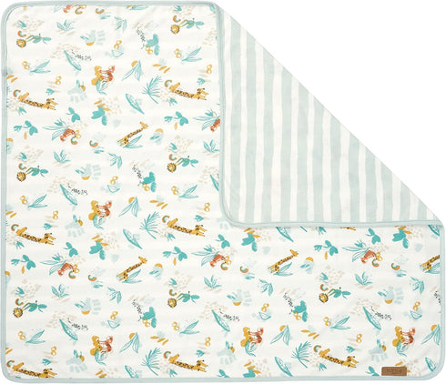 Pack 2 Tutti Bambini Bedside Crib Starter - Organic Cotton Fitted Sheets & Reversible Coverlet - Baby Essentials