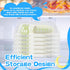 WYKOO 6 Pack Clear Freezer Breast Milk Storage Organizer Flat Breast Milk Freezer Storage Organizer Breastmilk Freezer