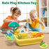 CUTE STONE Play Sink with Running Water - Kitchen Sink Toys with Play Food and Utensils for Children Role Play