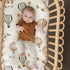 GRSSDER Stretchy Ultra Soft Fitted Bassinet Sheets, 3 Pack Universal Fit for Baby Cradle and Moses Basket