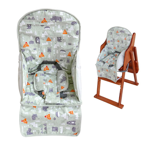 High Chair Pad,high Chair Cushion,seat Cushion Breathable Pad,Comfortable Seat Belt Design,Cute Pattern,Soft