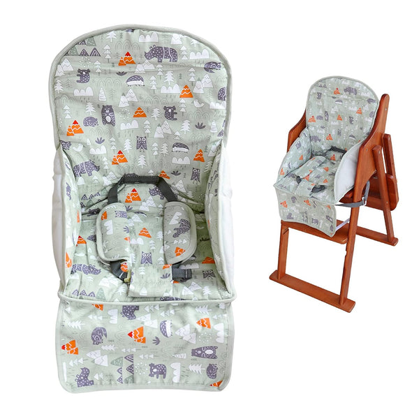 High Chair Pad,high Chair Cushion,seat Cushion Breathable Pad,Comfortable Seat Belt Design,Cute Pattern,Soft