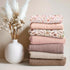 2-Pack: Pack lulumoon Mini Crib Sheets Soft Muslin Cotton and Play Sheets for Playard Mattress - Boho Floral Print