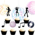 LaVenty 70's Disco Cupcake Topper, Cake Decoration for Saturday Night Fever Party