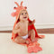 Baby Aspen Baby Boys Lobster Laughs (Updated Gift Packaging) Hooded Towel, Orange,