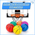 6" Mini Basketball Toy for Mini Hoops, 3 Pack Small Pool Balls for Inflatable Hoops, PVC Beach Balls