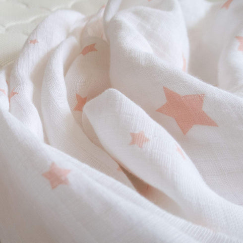 (2-Pack) 100% 100% Newton Baby Organic Fitted Crib Sheets - Breathable and Ultra-Soft, Organic Muslin Cotton, Stardust