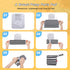 2Pack Damero Breast Pump Parts Bag, Wet Bag for Breast Pump Parts Storage with Waterproof Mat, Black Strips