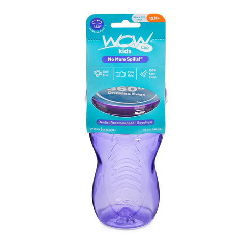 Wow Cup for Kids 10 oz. / 296 ml 360 Drinking Cup (Purple)