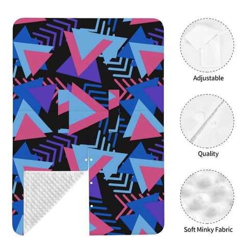Hcpwzrf 80s Cool Retro Memphis Baby Car Seat Cover & Nursing Cover - Breathable Stretch Multi-Use Cover