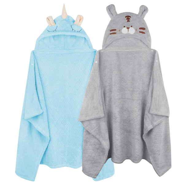 FUBANRAY Toddler Hooded Towel Kids Bath Towels Baby Bath Towels for Boy Girl
