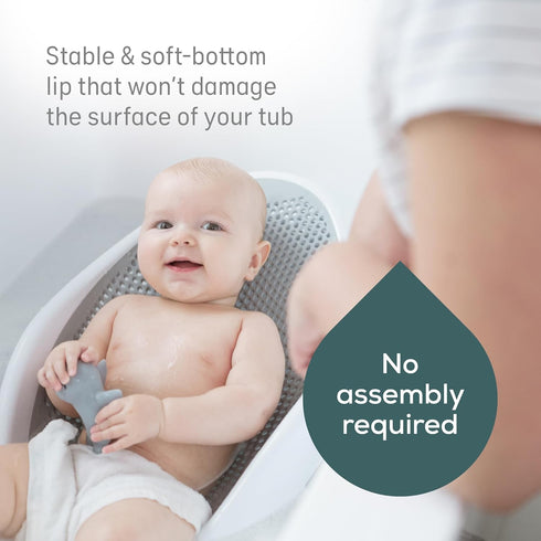 Angelcare Baby Bath Support (Grey) for Babies Under 6 Months Old
