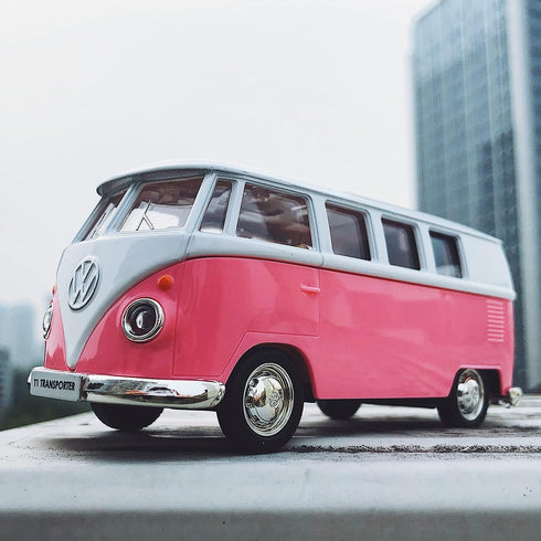 1/36 Scale Bus Casting Car Model - Zinc Alloy Toy Truck for Kids, Pull Back Vehicles Gift for Boys & Girls