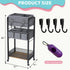 JRANBRJS 2IN1 Organizer-3 Baby Diaper Caddy Tier Rolling Storage Cart with Dividers - Bedside Diaper Caddy Cart