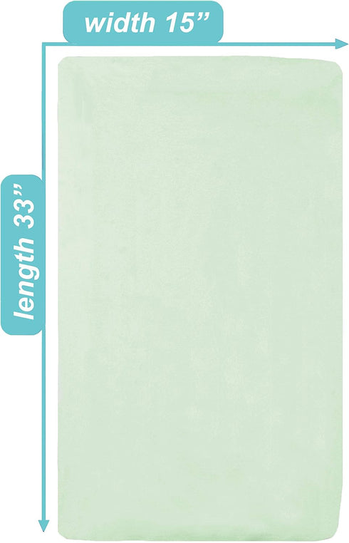 15" 33" 100% Pack 2 American Baby Company x Fitted Bassinet Sheet, Natural Cotton Jersey Knit, Celery, Soft Breathable