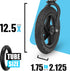 BOB Stroller Tire Tube Replacement for Front Inner Tubes, 12.5 inch x 1.75 x 2.125, for Jogging Strollers Wayfinder,