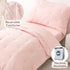 Sets 4 Pink Toddler Bedding for Girls, Pieces Bed-in-a-Bag for Toddler Girl, Soft Microfiber Lightweight Breathable