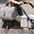 YETTASBIN Marble Portable Pacifier Holder Case with Metal Hook Buckle & Zipper for Diaper Bag and Stroller, Versatile