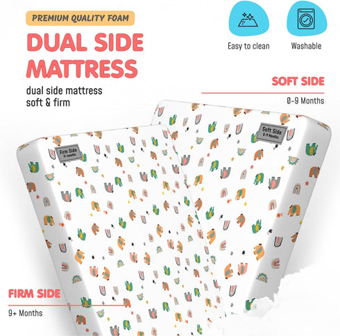 Pack (38"x26"x1"), Pack and Play Mattress Baby N Play Mattresses Pad for Playard, Soft & Firm Memory Foam Dual Side