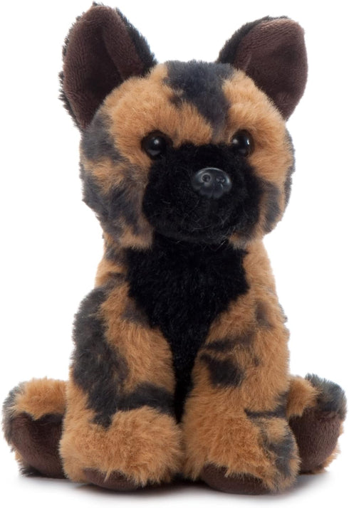The Petting Zoo 6" African Wild Dog Plush Toy - Stuffed Animal Gifts for Kids, Wild Onez Babiez Zoo