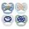 Dr. Brown's Advantage Glow-in-The-Dark Baby Pacifier, Fully Symmetrical Soother with Soft Silicone