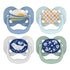 Dr. Brown's Advantage Glow-in-The-Dark Baby Pacifier, Fully Symmetrical Soother with Soft Silicone