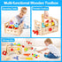 Wooden Kids Tool Set Toy for 2-5 Years Old, 36 Pcs STEM Montessori Toy for Pretend Play, Learning Educational