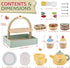 Sets 3-5 Playset 3 4 5 6 Wooden Tea for Little Girls Play Food Cake Toys Toddlers Kitchen Accessories Pretend Play