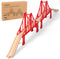 Payarma Wooden Train Track Accessories Train Railway Accessories Double Suspension Train Bridge Toy