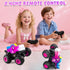 2.4Ghz 360Stunts 3 4 5+ Remote Control Monster Truck, Unicorn Rc Monster Truck Toys Rchargeable Kids Rc Car Vehicles