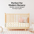 Pack and Play Sheets Fitted, 2-Pack Mini Crib Sheets, Organic Fitted for Pack N Play Mattress, Construction