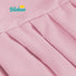 Pink Crib Skirt Pleated with White Pompoms, 14" Drop Bedding Dust Ruffle for Girls, Fade Resistant Machine Wash