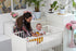 BaeBae Goods 3 Pack, Fitted Baby Crib Sheets for Boys and Girls, Soft and Breathable Jersey Cotton, Grey and White