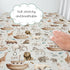 52" 28" HawSkgFub Noahs Ark Animal Boat Religious Fitted Standard Crib Sheet for Baby Boy Girl, Elephant Bear Giraffe
