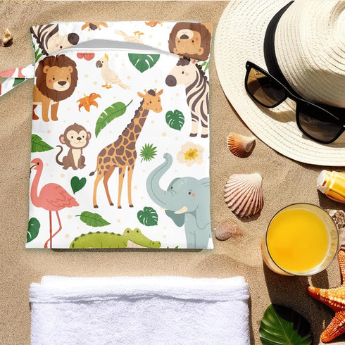 JHFDTY Summer Wet Bag for Swimsuit Travel Pool Baby Cloth Diapers Dirty Yoga Gym Clothes Beach Bags Gifts for Women Men