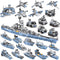 Military Army Building Toys 8IN1 USS Missouri Battleship STEM Building Blocks for Boys 3-12 Years Old, 25 Models