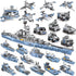 Military Army Building Toys 8IN1 USS Missouri Battleship STEM Building Blocks for Boys 3-12 Years Old, 25 Models