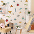 Insect Cartoon Wall Sticker, Nursery Decor, Caterpillars, Dragonflies, Snails, Ladybugs Wall Decor Mural for Nursery