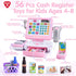 3+ PLAY Kids Cash Register Toy - Pretend Play Calculator Register Toys with Microphone/Conveyors/Play