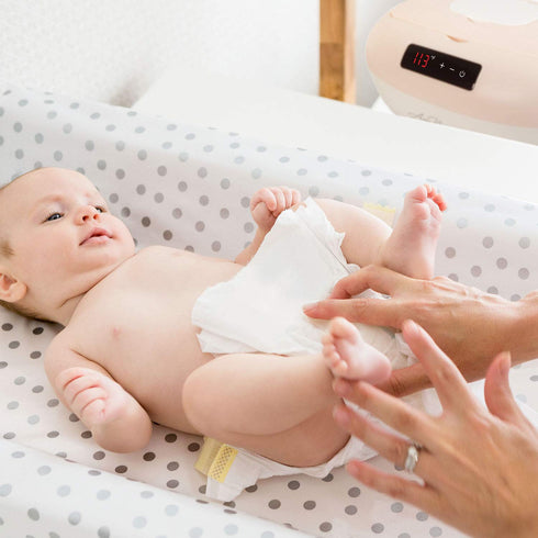 Settings Avec Maman La Caresse Baby Wipe Warmer - Baby Essentials for Girls - Wet Wipe Dispenser - Adjustable Heat