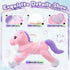 Big Unicorn Stuffed Animal Toys - Soft Pink Plush Pillow for Girls, 43"