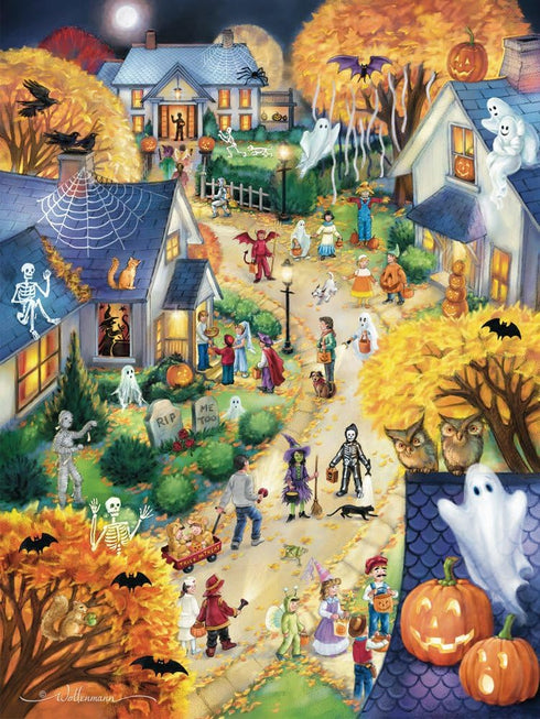 Vermont Christmas Company 550 Piece Halloween Town Jigsaw Puzzle