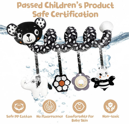 0-6 0 3 6 9 12 TSYAN Car Seat Toys for Babies Months,Hanging Rattle Toys for Crib Mobile, Baby Spiral Hanging Stroller