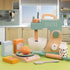MIKNEKE Set Wooden Blender Toys Play for Kids, Cookies Bake Mixer Toy, Montessori Pretend Play Food Kitchen Accessories