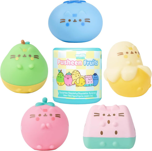Hamee Pusheen The Cat Surprise Blind Capsule - Fruits Series Cute Water Filled Squishy Toy
