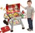 Barbecue Grill Toy Set, Kids BBQ Kitchen Playset with Smoke Sound Light Simulation for Interactive Pretend Play