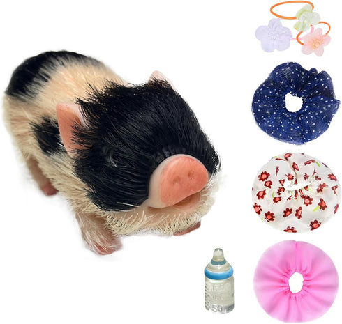 OtardDolls Reborn Piggy Dolls, 5 Inch Full Silicone Soft Lifelike Mini Pig
