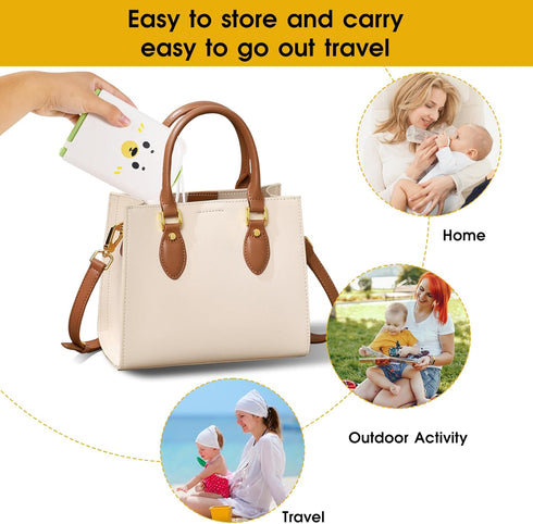 Lijroavy Kit7-in-1 Set Travel Baby Bottle Cleaner Baby Bottle Brush for Travel and Home, All-in-One Baby Bottle Washing