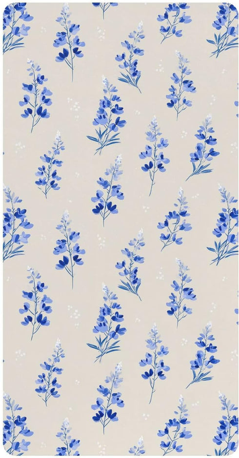 miaozhen Cotton Crib Sheets for Baby Boys Girls Soft Comfy Cute Cartoon Grassland